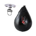 thumbnail image 2 of Saco de boxeo colgante para entrenamiento de velocidad, saco de boxeo de PU Negro, 2 of 9