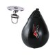 thumbnail image 2 of Saco de boxeo de velocidad, pelota de boxeo de cuero PU para entrenamiento y fitness. Negro, 2 of 9