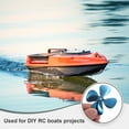thumbnail image 4 of RC Boat Propeller, 4 Blades Propellers 4mm Hole Dia 60mm OD CW Clockwise Rotating Drill Propeller, Blue, 4 of 6