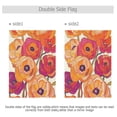 thumbnail image 4 of Yayeee Garden Flag 12"x18" Double Sided Outdoor Yard Lawn Holiday Decorations, Orange Hand Drawn Floral, 4 of 6