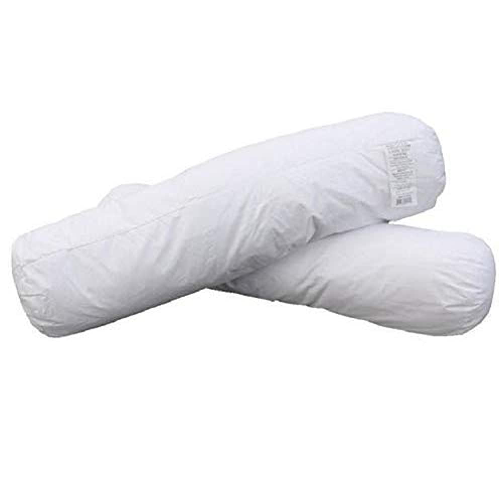 Newpoint 100pct Cotton 6 by 16 Neckroll Pillow Pairs White for sale online 