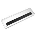 thumbnail image 1 of Aluminium Desk Cable Tidy Outlet, Flip Cover, Durable Cable Pass Through Insert for Wires for Office and Computer Desk, 1 of 8