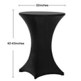 thumbnail image 3 of Manteles de mesa de cóctel Tina Highboy Spandex Black, paquete de 2, 3 of 8