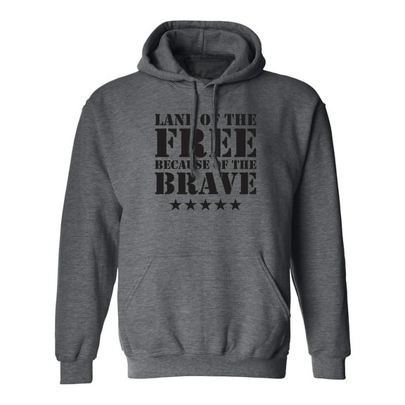 Land Of The Free Adult Hooded Sweatshirt