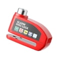 thumbnail image 1 of Candado de disco con alarma DYNWAVEMX Metal Rojo, 1 of 8