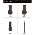thumbnail image 2 of Hiram Leather Violin Single Watch Pouch, Portable Travel Watch case 1 slot, Coffee, 2 of 9