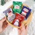 thumbnail image 4 of Kripyery 100Pcs Christmas Candy Bag Santa Snowman Elk Bear Food Grade EVA Chocolate Cookie Treat Snack Goody Nougat Bag Party Favor Pack Kit, 4 of 8