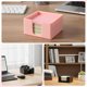 thumbnail image 4 of 2 note boxes, office stationery square convenience stickers storage box, silicone minimalist luxury desktop decoration, Black+pink, 4 of 5