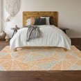 thumbnail image 6 of Addison Rugs Mayfield Washable Transitional Geometric Orange Rectangle Rug, 3' x 5', 6 of 6