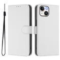 thumbnail image 2 of Wallet Case Compatible with iPhone 15 Plus with Card Slot/Holder,PU Leather Flip Folio Shell [Magnetic Closure][Wrist Strap][Kickstand] Phone Cover Shockproof For iPhone 15 Plus,White, 2 of 11
