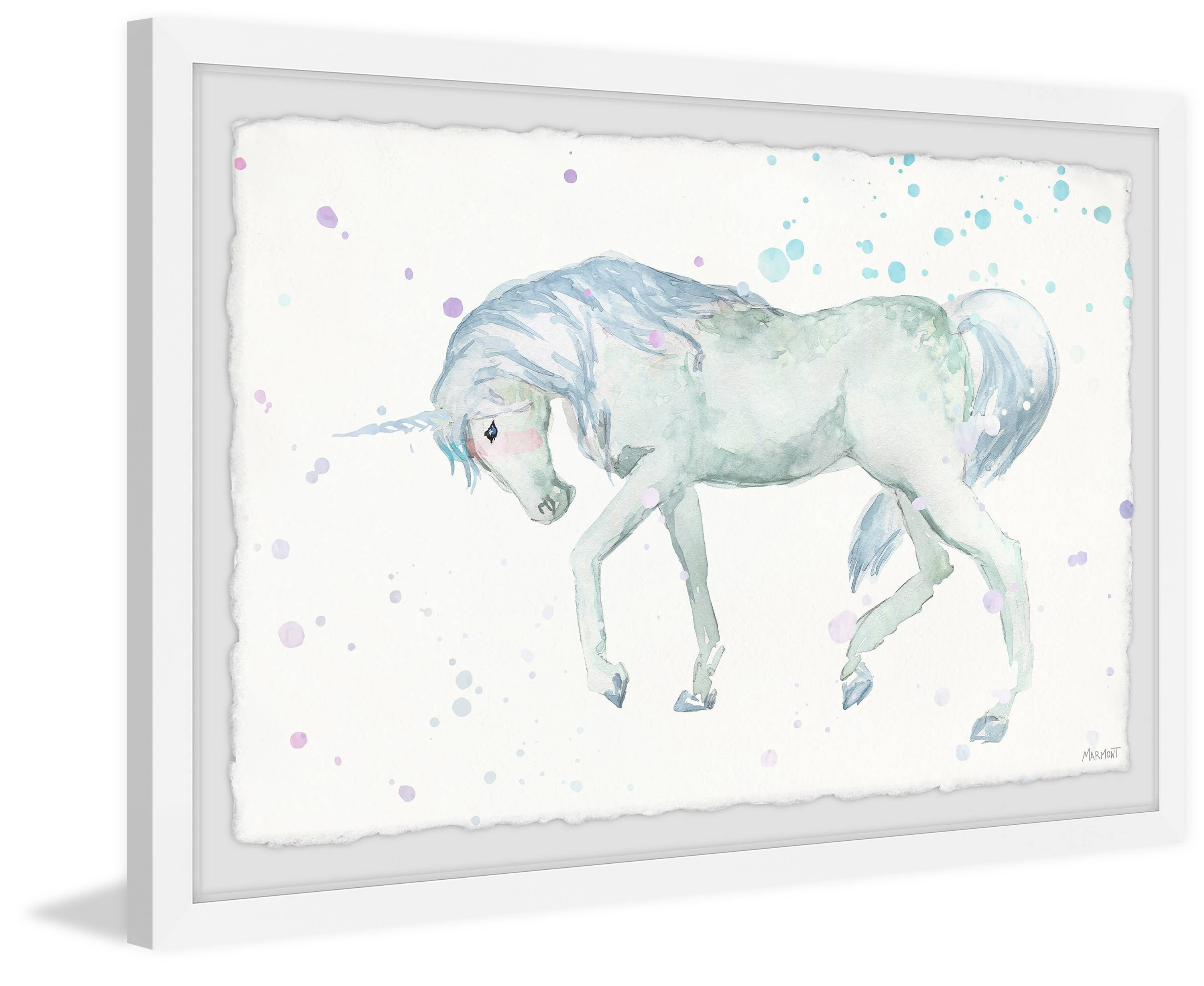 Marmont Hill King of the Unicorns Framed Wall Art