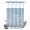 Sky Blue, Blue, White, variant on No Hook Shower Curtain, Vintage Light Blue Shower Curtains for Bathroom with See Through Top Window, Modern Abstract Retro Art Waterproof & Washable Bath Curtain Extra Long 72"x84"