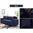 thumbnail image 5 of Walfront Sofa Covers 1-Piece Polyester Spandex Fabric Stretch Sofa Slipcover Loveseat Cover Sofa Chair Cover 7 Colors 1-4 Seater, 5 of 8