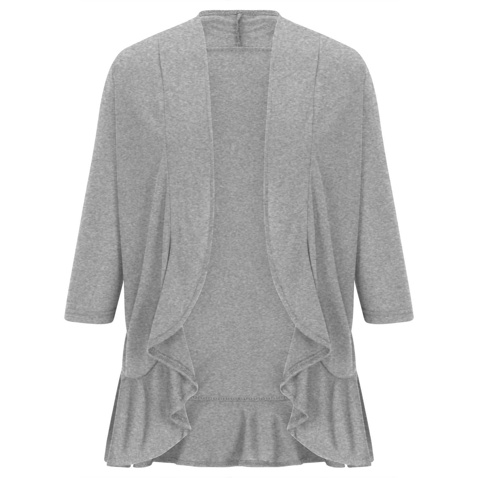 MOL　Wide Frill Tops XZNGL Ruffle Sleeve Tops for Women Womens Solid Color Soft