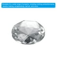 thumbnail image 4 of Unique Bargains 25mm Flat Back Round Acrylic Rhinestones, 100 Pack Plastic Circle Gems for Jewelry Making Costume, White, 4 of 6