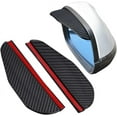 thumbnail image 1 of par de tapas protectoras para espejo retrovisor lateral de coche, de fibra de carbono, universales, para lluvia y humo, 1 of 5