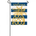 thumbnail image 6 of Evergreen Linen Garden Flag - Pineapple Stripe, 6 of 6