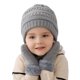 thumbnail image 2 of Conjunto de guantes de gorro para niños, gorro de punto para niños y niñas, además de forro polar, 2 of 5