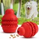 thumbnail image 4 of Juguete interactivo para tratar perros IQ con forma de calabaza, dispensador de alimentos, juguete para morder y limpiar dientes de perro (rojo), 4 of 5