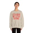 thumbnail image 4 of Softball Sweatshirt Gifts Crew Neck Shirt Long Sleeve Unisex, 4 of 7