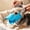 Blue, variant on Lightweight Curved Silicone Dog Snout Sleeve, Strap-Fit Comfortable Dog Muzzle, Friendly Styling Pet Safety Accessory for Vet Visits, Public Outings & Daily Training