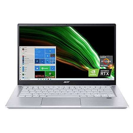 Acer Swift X SFX14-41G-R0SG Creator Laptop | 14" Full HD 100% sRGB | AMD Ryzen 5 5600U | NVIDIA RTX 3050 Laptop GPU | 8GB LPDDR4X | 512GB NVMe SSD | Wi-Fi 6 | Backlit Keyboard | Windows 10 Home