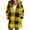 Yellow, variant on Cilsoka Plaid Flannel Jacket Women Casual Sherpa Lined Zip up Hooded Cardigan Sweaters Plus Size Plaid Shacket Fall Winter Teddy Coat