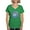Irish Green, variant on CafePress - Clausometer Women's V Neck Dark T Shirt - Women's V-Neck Dark T-Shirt