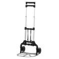 thumbnail image 2 of Finether Personal 176 lb Capacity Aluminum Folding Hand Truck，Multi-Purpose Height-Adjustable 2-Wheel Dolly Truck , Lightweight Portable Cart Trolley for Indoor Outdoor Trave，Free Bungee Cord，Black, 2 of 9