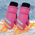 thumbnail image 2 of Fjofpr Toddler Gloves Winter Toddler Gloves Winter 4T Toddler Kids Boys Girls Gloves Winter Outdoor Windproof Warm Lock Temperature Ski Gloves（2-5Years）, 2 of 7