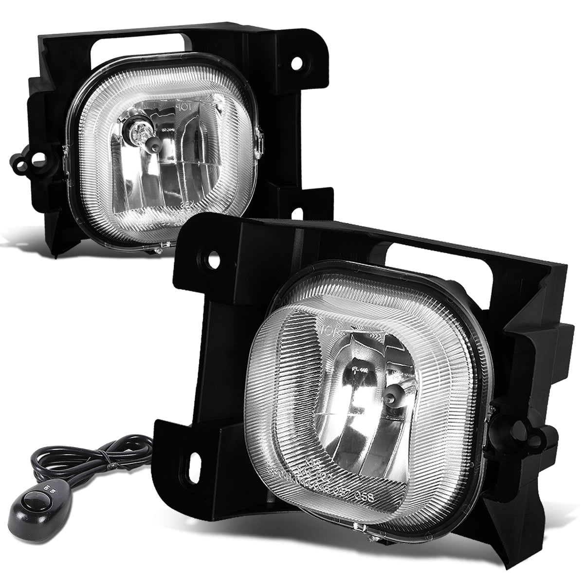 DNA Motoring FLT024CH For 2004 to 2005 Ford Ranger Pair Bumper