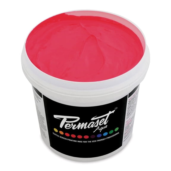 Permaset Aqua Fabric Ink - Supercover Glow Red, Liter