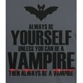 thumbnail image 4 of Old Glory Mens Halloween Always Be Yourself Vampire Short Sleeve T Shirt, 4 of 6