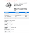 thumbnail image 2 of Alternator 1 - Compatible with 2007 - 2008 BMW 750Li 4.8L V8 - Autopart Premium, 2 of 2