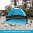 thumbnail image 4 of Beach Tent, UPF 50+ Easy Pop Up Beach Shade, Sun Shelter Instant Portable Beach Tent Umbrella Baby Canopy Cabana with Carry Bag, Green, 4 of 7
