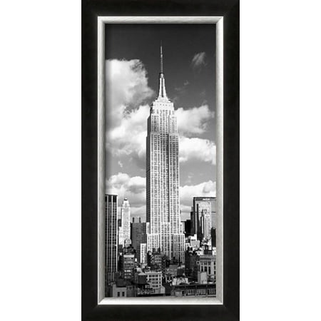 - Empire State Building Framed Art Print Wall Art By Henri Silberman - 10.5x20.5