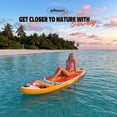thumbnail image 3 of Quashley Inflatable Paddle Board 11' x 34" Wide All-Around SUP with Paddle, Pump, Backpack & Leash, 3 of 8