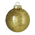 thumbnail image 2 of Northlight 4ct Gold Sequin Shiny Christmas Ball Ornaments 2.75" (70mm), 2 of 3