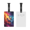 thumbnail image 5 of Sikiie Dreamy Night Sky White Horse Luggage Tags Privacy Cover ID Label Suitcase Tags Identifiers For School Bags,Suitcases, 5 of 7