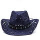 thumbnail image 5 of Sombrero de paja de vaquero Minnieouse para Mujer protección solar ala ancha, 5 of 6