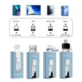 thumbnail image 2 of Unidad flash USB GNASEET de 256 GB para teléfono y tableta, color azul, 2 of 8