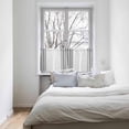 thumbnail image 4 of Boho Geometric Window Tier Curtains 36 Inch Length, Abstract Vintage Rustic Stripes Rod Pocket Window Treatment Kitchen Drapes for Bedroom, Cafe, Living Room, 2 Panels, 27.5 W x 36 L, 4 of 5