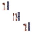 thumbnail image 3 of Wosthever Juego de cubiertos de Estilo japonés Reemplazo Lavable Reutilizable Hidratación Pulido Niños Palillo Tenedor Cubiertos Tipo Type1 NO1, 3 of 6