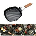 thumbnail image 2 of Large 9.5Inch Nonstick Frying Pan With Heat Resistant Handle Grilling Skillets Suitable For Home And Outdoor Cooking, 2 of 12