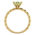 thumbnail image 4 of Clara Pucci 14K Yellow Gold 2ct Peridot Solitaire Ring for Women, 4 of 7