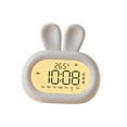 thumbnail image 3 of yuksok Rabbit Kids Digital Alarm Clock Adult Nursery Snooze Backlight Night Light White, 3 of 9