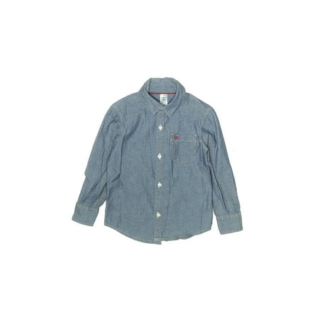 

Pre-Owned Carter s Boy s Size 4T Long Sleeve Button-Down Shirt