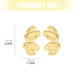 thumbnail image 3 of Fashionable Dimensional Golden Leaf Earrings Portable Alloy Designs for Evening Event, 3 of 8