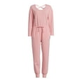 thumbnail image 2 of No Boundaries Juniors’ Long Sleeve Jumpsuit, 2 of 5