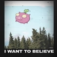 thumbnail image 3 of Invader ZIM - Gir Riding A Flying Pig - I Want To Believe - Toddler And Youth Short Sleeve Graphic T-Shirt, 3 of 5